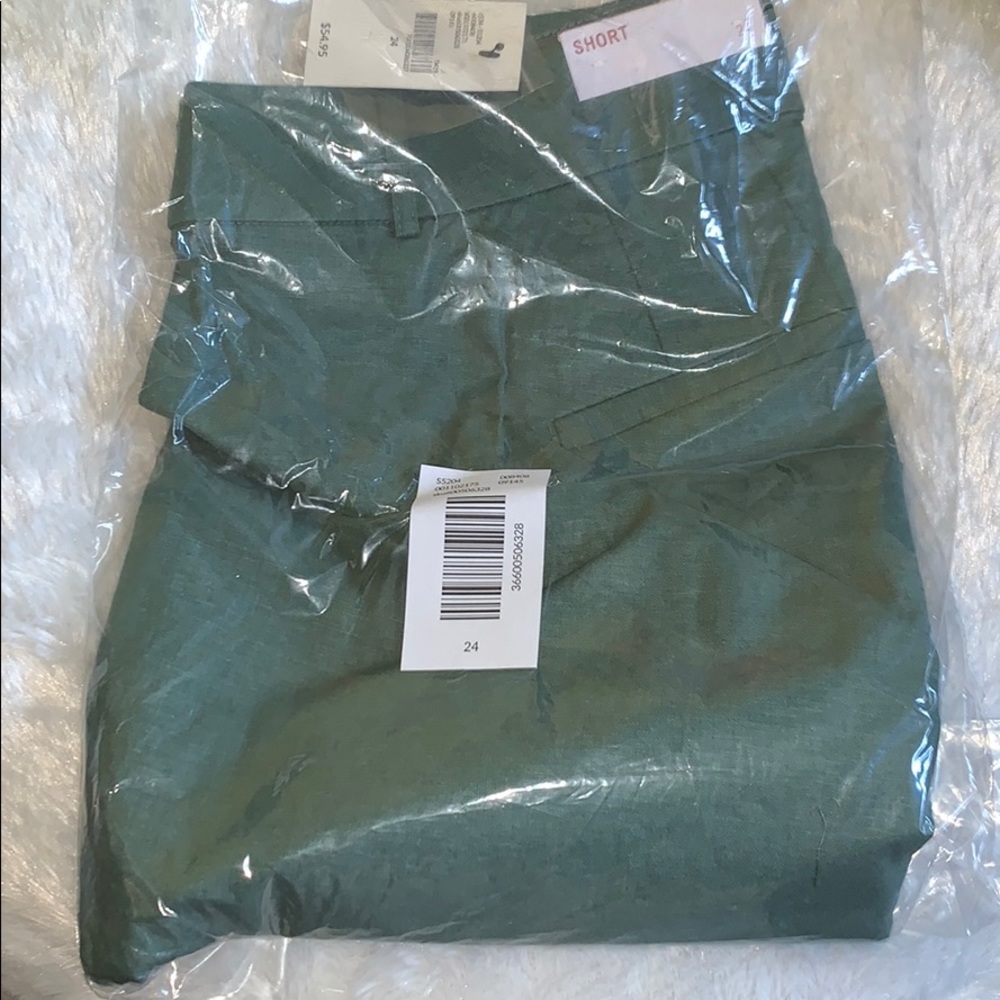 Lane Bryant Green linen pants